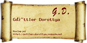 Göttler Dorottya névjegykártya